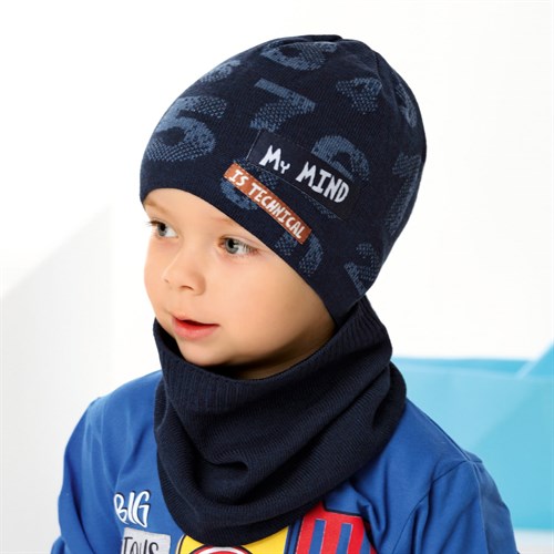 .AJS шапка для мальчика 42-111 одинарная вязка (р.50-52) - фото 34030