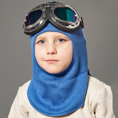 Milli шлем модель Эльбрус+очки, на хлопке (на 6 лет) демисезонный - фото 35047