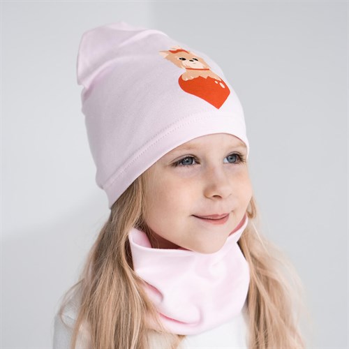 Milli комплект 18-607 k шапка одинарный трикотаж + снуд (р.50-54) - фото 36384
