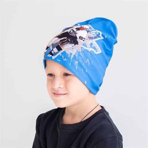 ambra шапка двойной трикотаж хоккей (р.52-54) т.синий - фото 38399