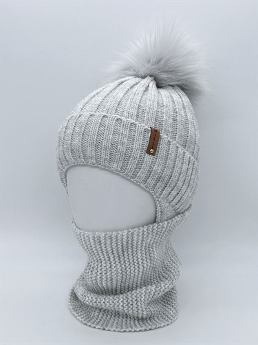 Milli комплект Konte шапка для мальчика с утеплителем + снуд (р.44-48,48-52,52-56) - фото 43503
