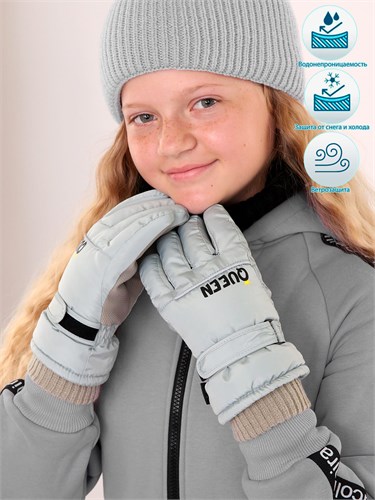 Теплыши перчатки TCH-014 из плащевки (возраст: 7-9лет) TCH-014 - фото 49279