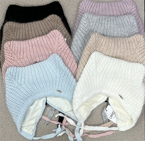 LAMIR шапка Талина, вязаная ангора, подклад флис (р.56-58) ЧЗ Талина - фото 50347