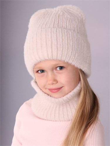 Поляярик комплект L-19-56 шапка подклад флис+ снуд (р.50-52) Ангора L-19-56 - фото 50381