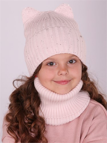 Поляярик комплект М-07-12 шапка подклад флис+ снуд (р.52-54) М-07-12 - фото 50403