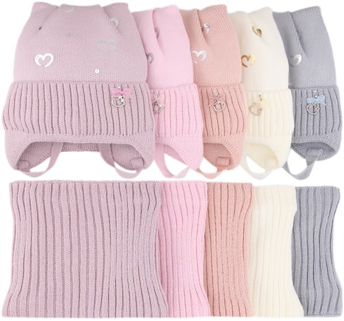 Поляярик комплект S-03-38 шапка на утеплителе+ снуд на флисе (р.46-48) S-03-38