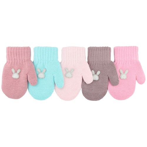 Теплыши варежки TMg-018 двойная вязка (р.12,5/2-3 года) TMg-018 - фото 50435