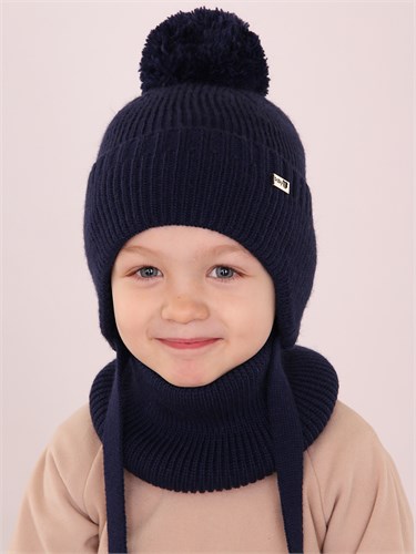 Поляярик комплект E-06-29 шапка подклад флис+ снуд (р.46-48) ЧЗ E-06-29 - фото 50455