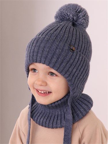 Поляярик комплект E-06-33 шапка подклад флис+ снуд (р.48-50) ЧЗ E-06-33 - фото 50456