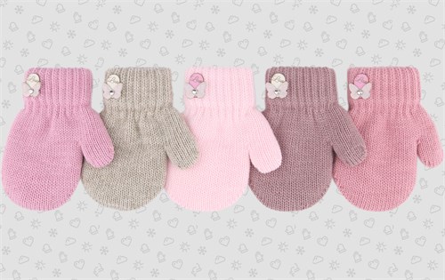 Теплыши варежки TMg-029 двойная вязка (размер 12) TMg-029 - фото 50463