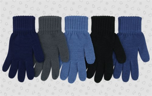 Теплыши перчатки TGm-113 одинарная вязка (р.15/7-9лет) М TGm-113