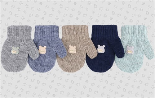 Теплыши варежки TMm-142 одинарная вязка (размер 12) М TMm-142