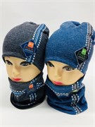 Milli комплект шапка дв.трикотаж + снуд (р.50-54)