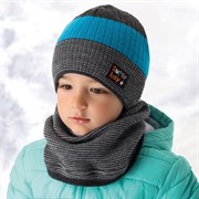 .AJS комплект 36-370 шапка подкл.флис+снуд (р.50-52)