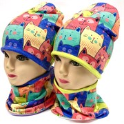 ambra шапка двойной трикотаж + снуд (р.50-54)