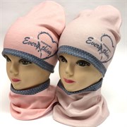ambra шапка двойной трикотаж + снуд (р.50-54)
