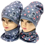 ambra шапка двойной трикотаж + снуд (р.50-54)