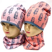 ambra шапка двойной трикотаж + снуд (р.50-54)