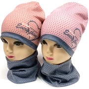 ambra шапка двойной трикотаж + снуд (р.50-54)