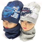 Fido к-т модель 908/104 шапка одинарн.трикотаж+снуд (р.46-48,50-52)