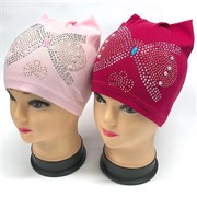шапка одинарный трикотаж (бант)(р.48-52)