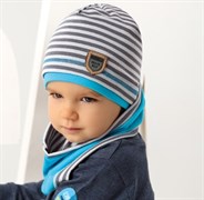 .AJS комплект 38-089 шапка одинарн.трикотаж +снуд (р.52-54)