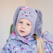 NEO шлем модель Зайчик, на утеплителе (на 6 лет) зима Зайчик 6 зима