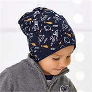 .AJS шапка 44-142 двухсторонняя, трикотажная (р. 48-50) М 44-142