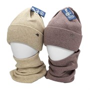 LVG комплект:  шапка на флисе + снуд (р.52-56) 15411-И