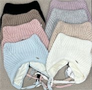 LAMIR шапка Талина, вязаная ангора, подклад флис (р.56-58) ЧЗ сиреневый Талина