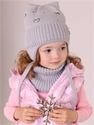 Поляярик комплект S-03-38 шапка на утеплителе+ снуд на флисе (р.46-48) S-03-38