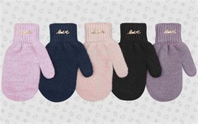 Теплыши варежки TMg-034 двойная вязка (размер 16) TMg-034