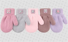 Теплыши варежки TMg-085 двойная вязка (размер 14) TMg-085