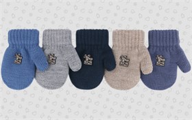 Теплыши варежки TMm-024 двойная вязка (размер 12) TMm-024