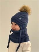 Milli комплект Classic, шапка на синтепоне, подклад хлопок+снуд (р.46-48,48-50, 52-54) 16039-Л