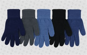 Теплыши перчатки TGm-113 одинарная вязка (р.15/7-9лет) М TGm-113