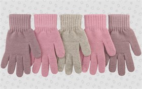 Теплыши перчатки TGg-086 одинарная вязка (размер15/7-8лет) М TGg-086