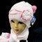 GRANS комплект A 499 шапка двойная вязка + шарф (р.44-46) малиновый, розовый - фото 14834