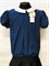 Catherine блузка короткий рукав, на резинке, горох2, синяя (р-ры128-152) - фото 22006