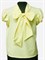 AGATKA блузка короткий рукав с бантом ,желтая (р-р128-158) - фото 30800