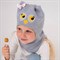 Milli шлем модель Сова, на хлопке (на 1,2,4,6лет) демисезонный Сова-д/с - фото 38653