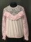 Zibi блузка длинный рукав, верх-гипюр, розовая (р.122-146) - фото 4948