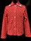 AGATKA блузка длинный рукав горох, красная (р.128-158) 6шт. - фото 9993